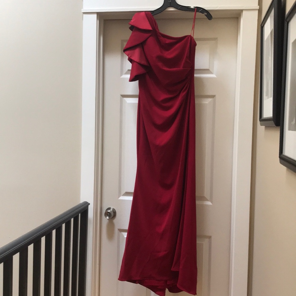 Garnet red formal dress